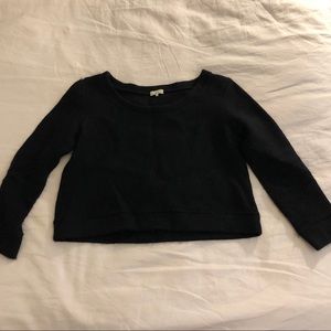 Black Cropped Sweater